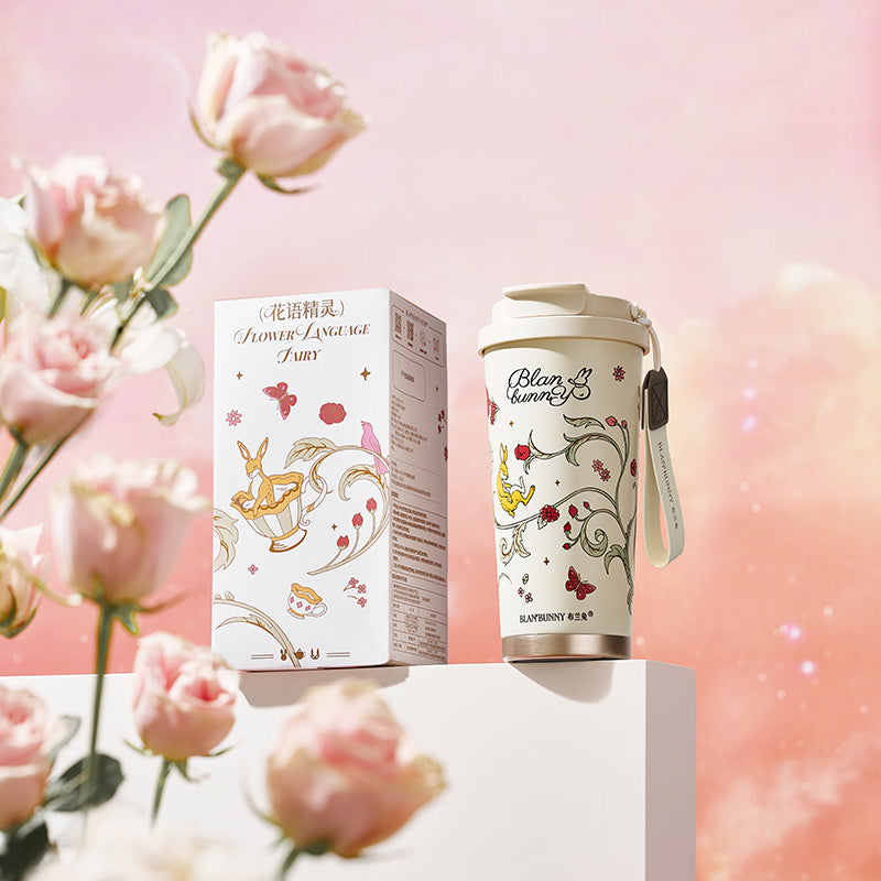 BlanBunny_Flower_Language_Fairy_Insulated_Water_Bottle_Thermal Mug Packaging_Gift Box Designs