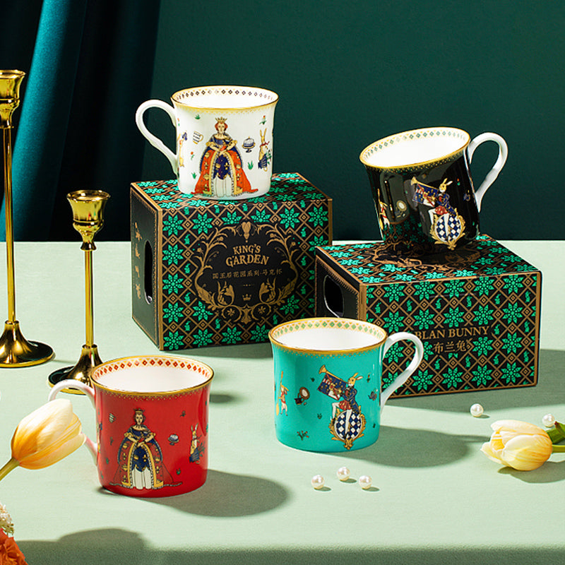 BlanBunny King Bone China Mug Afternoon Tea & Coffee Cup With Gift Box