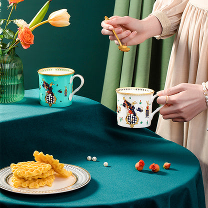 BlanBunny King Bone China Mug Afternoon Tea & Coffee Cup With Gift Box