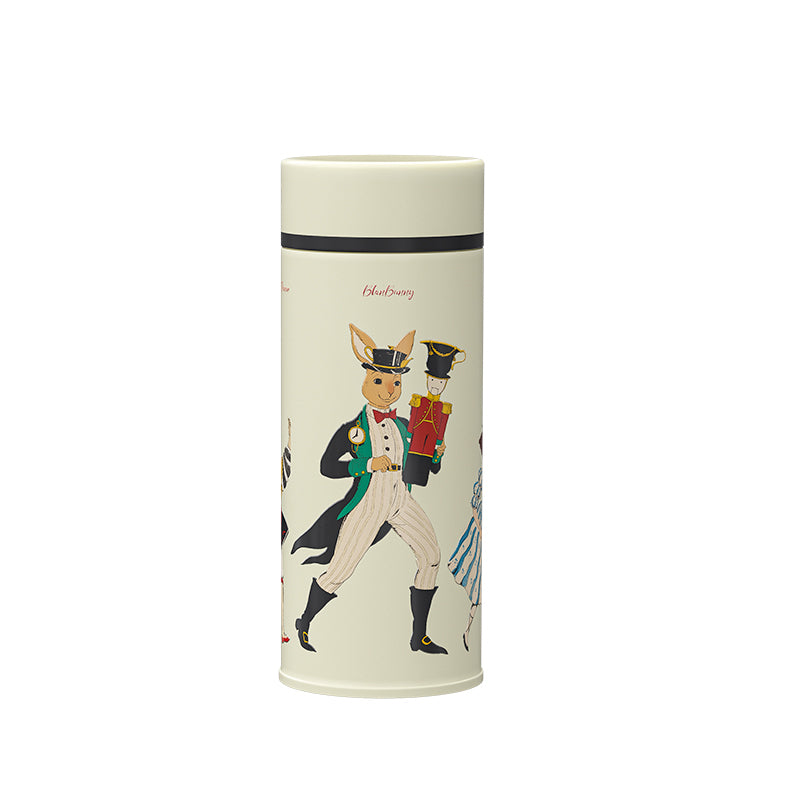 BlanBunny Nutcracker Mini Insulated Bottle – Portable Hot & Cold Thermos white image 