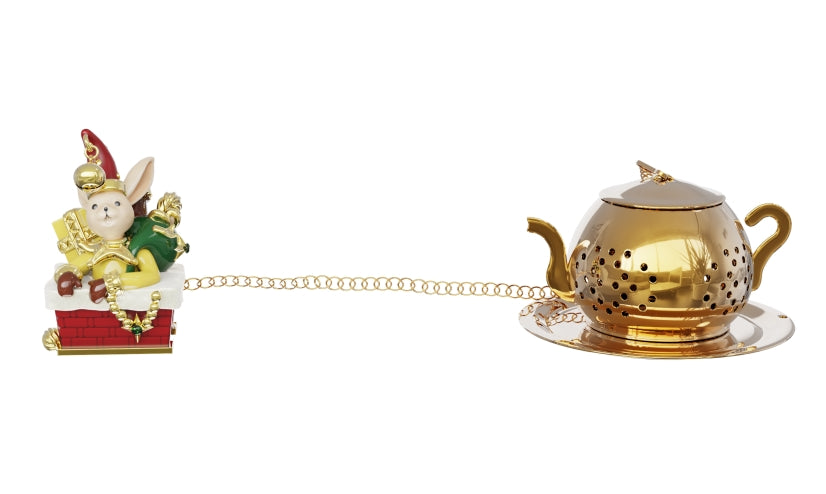 BlanBunny Snow Friends Tea Infuser Stainless Steel Mini Teapot Strainer