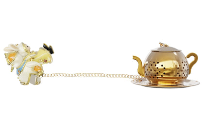 BlanBunny Snow Friends Tea Infuser Stainless Steel Mini Teapot Strainer