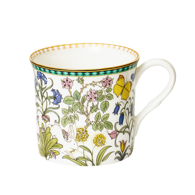 BlanBunny 2025 New Bone China Teapot–Flower Secret Border, 500ml, Elegant Afternoon Tea Pot for Home Brewing