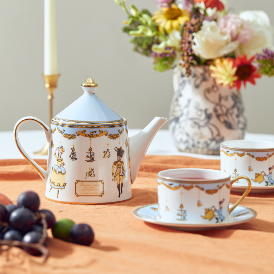 Nutcracker Twirling Party Cup & Saucer Set