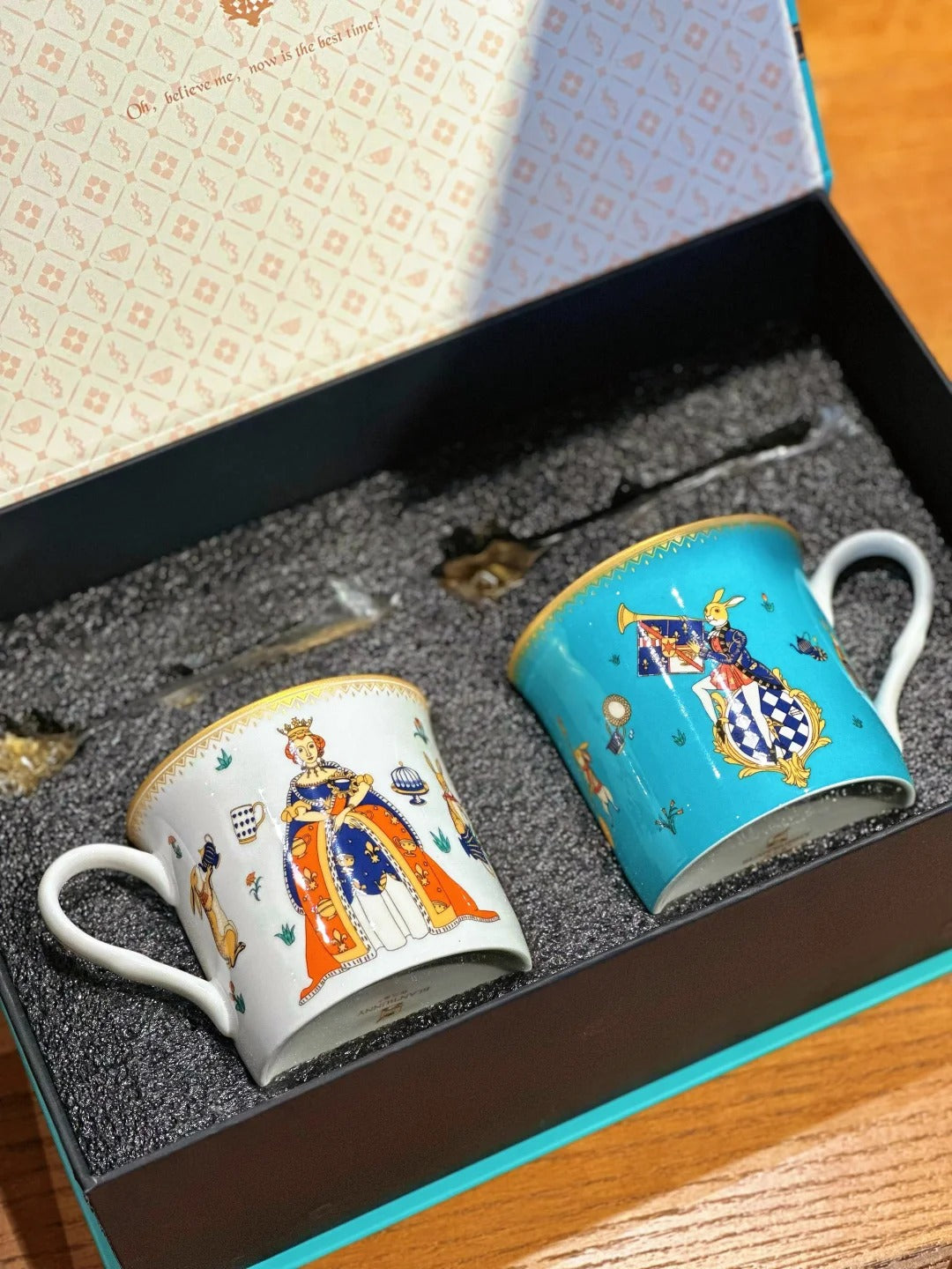 BlanBunny bone china couple cup teacup coffee cup set birthday gift