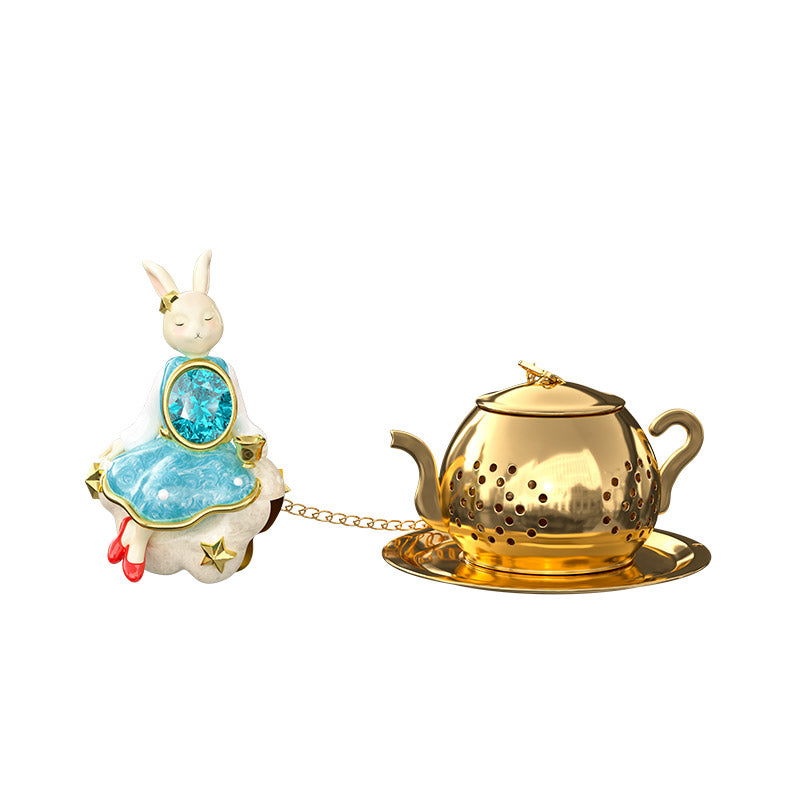 Blanbunny The Green Land of Oz Tea Infuser Cute Bunny Cute Pendant Stainless Steel Leaf Filter Portable Tea Brewing Tool