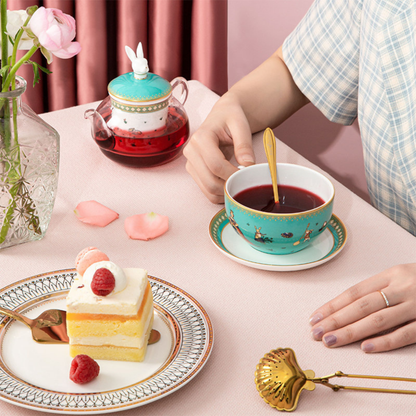 Grape Serenade Herbal Tea — tea serving scene